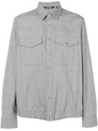 Neil Barrett Elasticated Hem Shirt - Grey