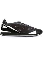 Kenzo Eyes Sneakers, Men's, Size: 42, Black, Leather/nylon/rubber