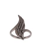 Loree Rodkin 18kt Diamond Wing Ring - Grey
