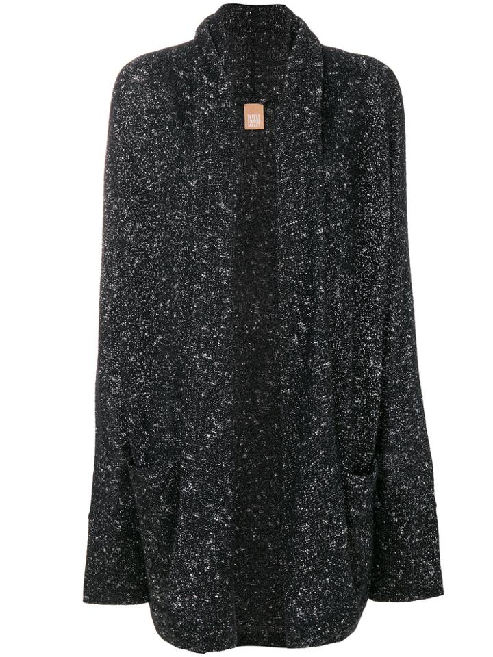 Pascal Millet Oversized Glitter Cardigan - Black