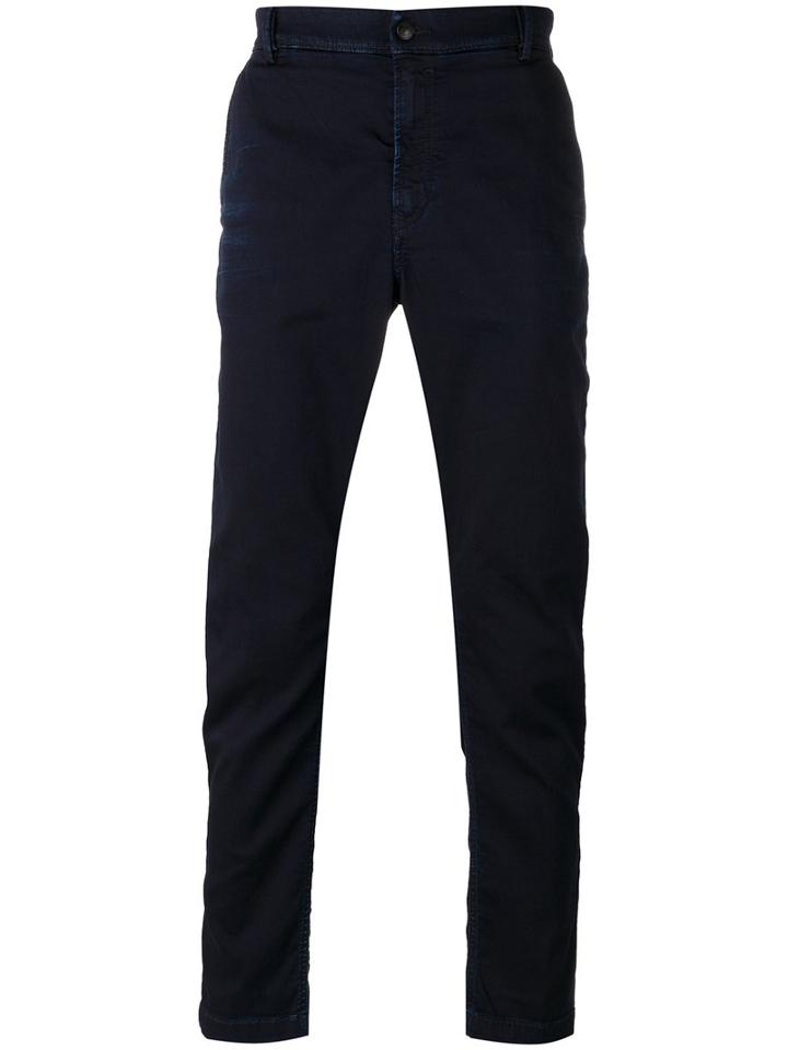 Diesel Slim Chinos, Men's, Size: 32, Blue, Cotton/polyester/spandex/elastane