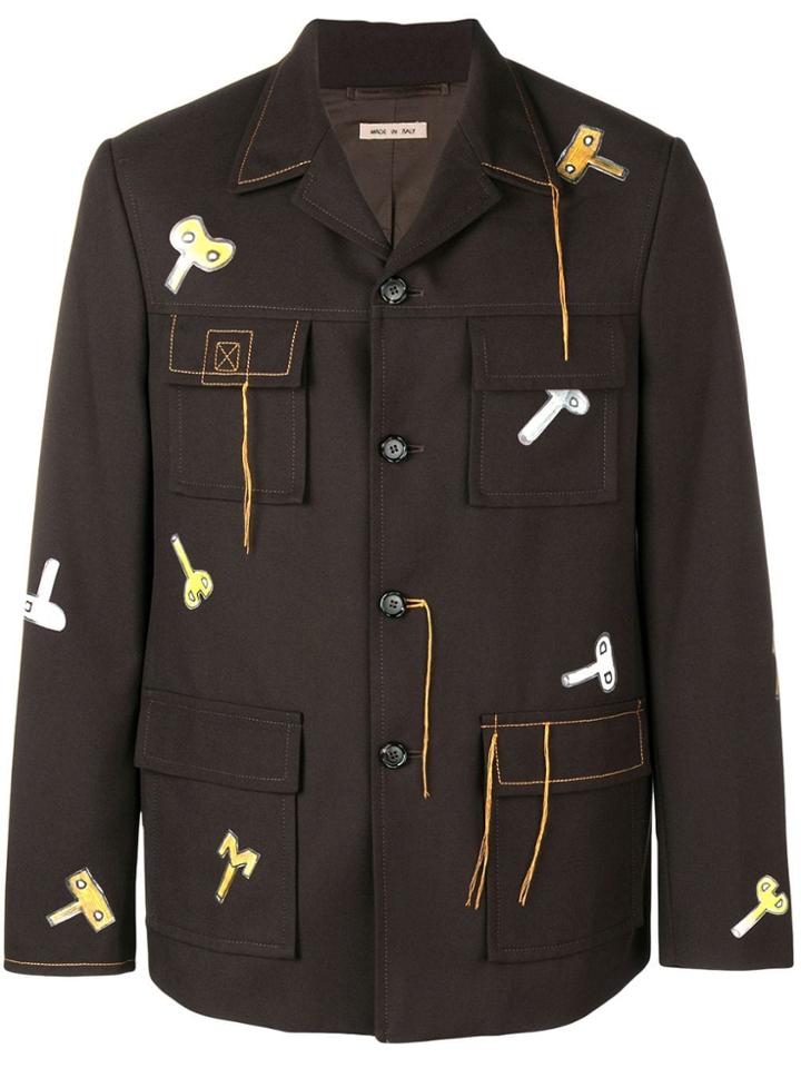 Marni Printed Shirt Jacket - Brown
