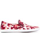 Jimmy Choo Demi Slip-on Sneakers, Women's, Size: 34, Pink/purple, Cotton/leather/rubber