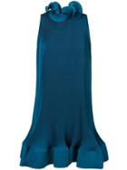 Tibi Ruffled Collar Dress - Blue