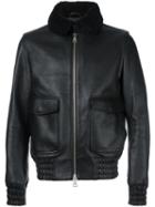 Ami Alexandre Mattiussi Fur Collar Zip Jacket