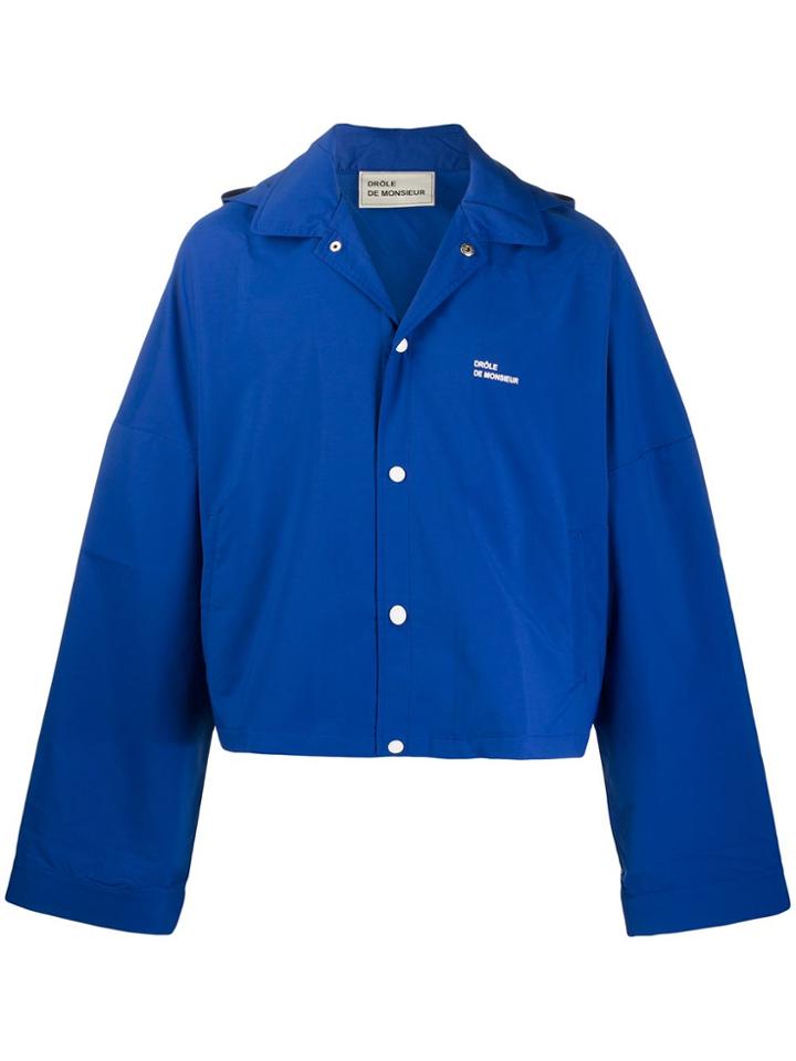 Drôle De Monsieur Nfpm Cropped Jacket - Blue