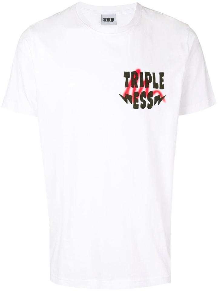 Sss World Corp Triple Ess T-shirt - White