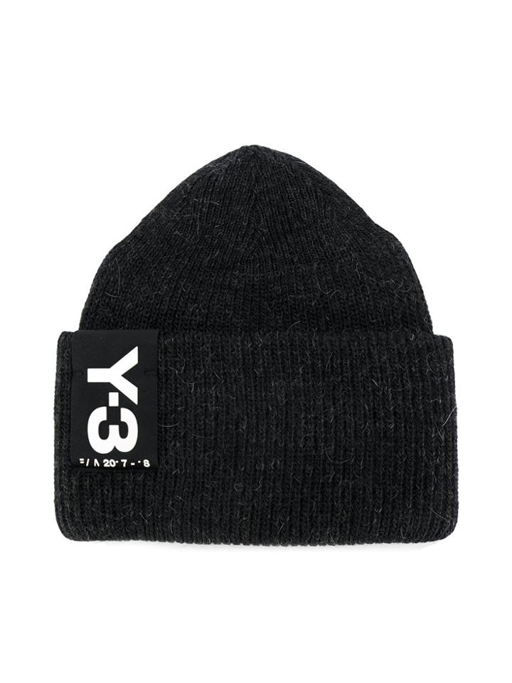 Y-3 Logo Beanie - Black