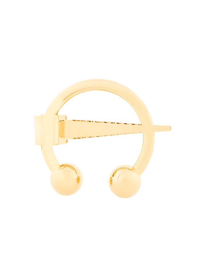 Maison Margiela Barbell Brooch - Metallic