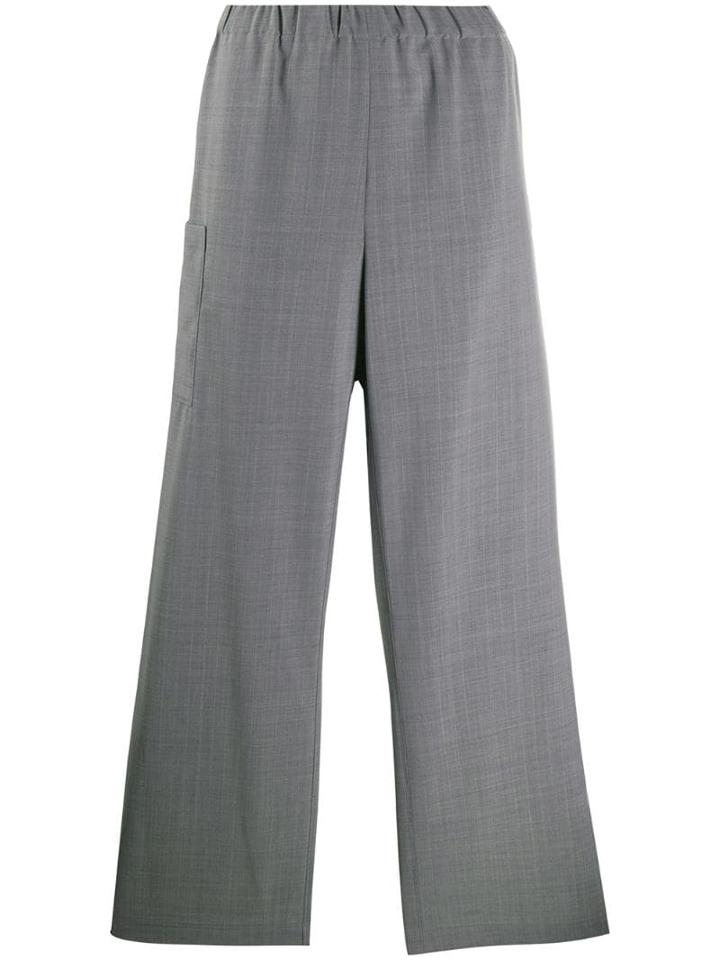 Mm6 Maison Margiela Wide-leg Trousers - Grey