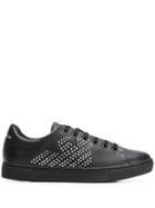 Emporio Armani Rhinestone Low Top Sneakers - Black