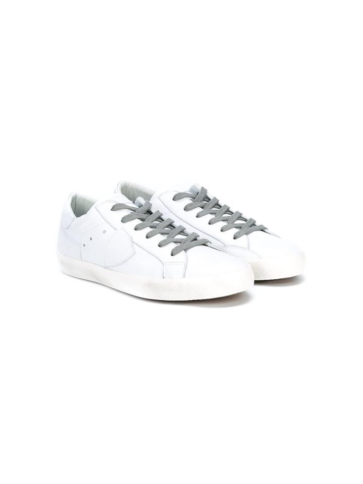 Philippe Model Kids Teen Paris Sneakers - White