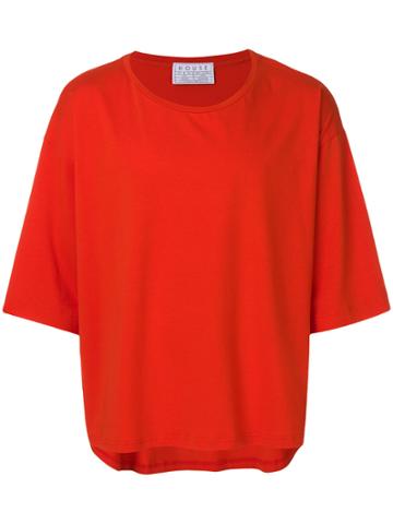 House Of The Very Islands Oversized Cropped Sleeve Tee - Yellow &