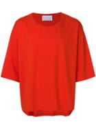 House Of The Very Islands Oversized Cropped Sleeve Tee - Yellow &