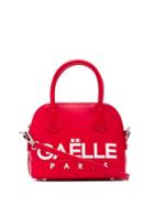 Gaelle Bonheur Logo Print Mini Tote Bag - Red