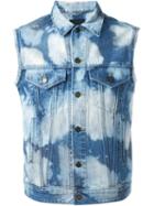 Saint Laurent Tie Dye Denim Jacket