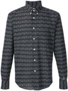 Naked And Famous Triangle Print Shirt, Men's, Size: Xl, Black, Cotton