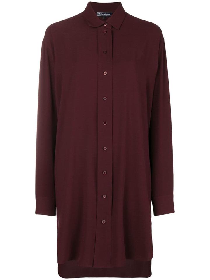 Salvatore Ferragamo Shirt Dress - Red