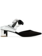 Proenza Schouler Black 40 Suede Mirrored Heel Mules