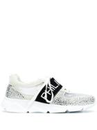 Philipp Plein Crystal-embellished Sneakers - White