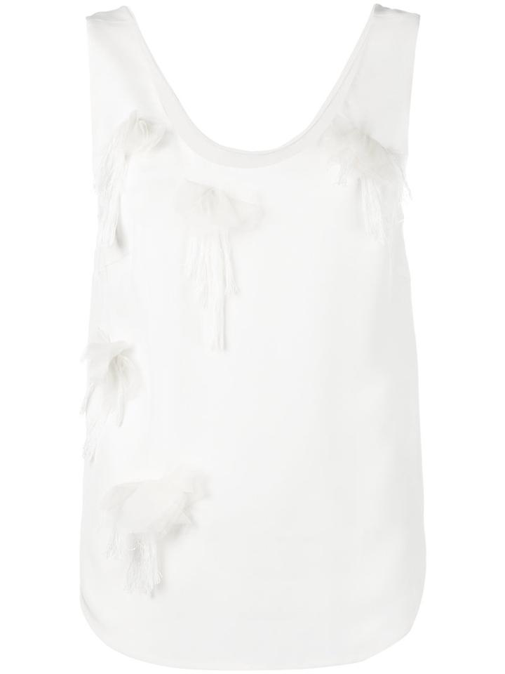 3.1 Phillip Lim - Peony Embroidered Tank - Women - Silk - 0, White, Silk
