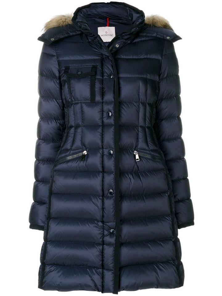 Moncler Hermifur Padded Coat - Blue