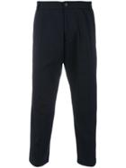 Low Brand Cropped Trousers - Blue