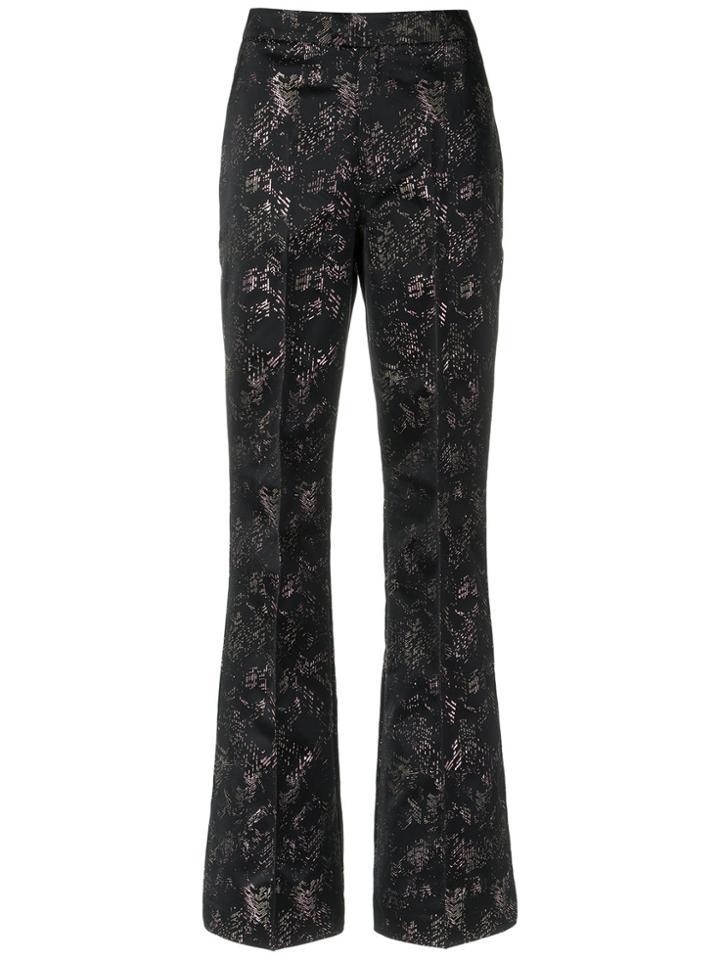 Tufi Duek Printed Flared Trousers - Black