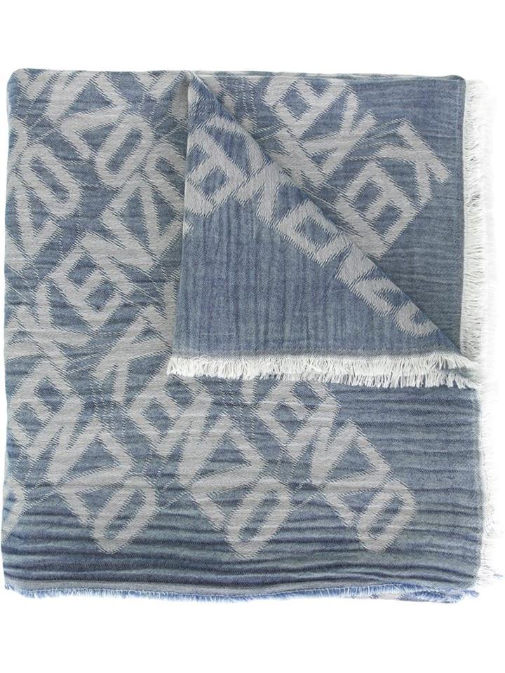 Kenzo 'flying Kenzo' Denim Scarf