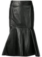 Balenciaga Godet Skirt - Black