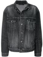 Balenciaga Embossed Logo Jacket - Black