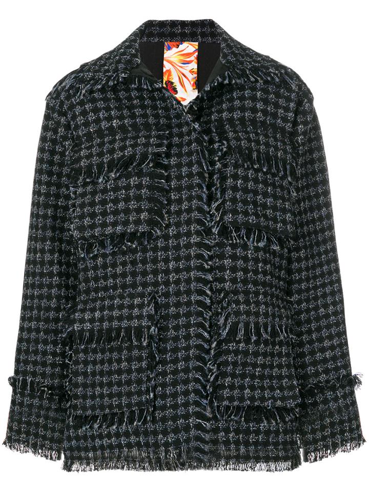 Msgm Bouclé Jacket - Black