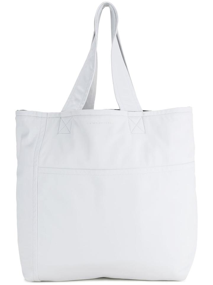 Victoria Beckham Top-handle Tote, Women's, White, Lamb Nubuck Leather