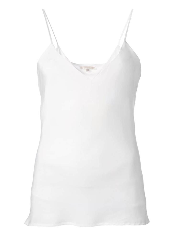 Gold Hawk V Neck Cami Top - White