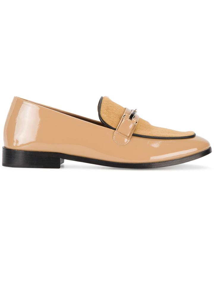 Newbark Melanie Pony Skin Loafers - Nude & Neutrals