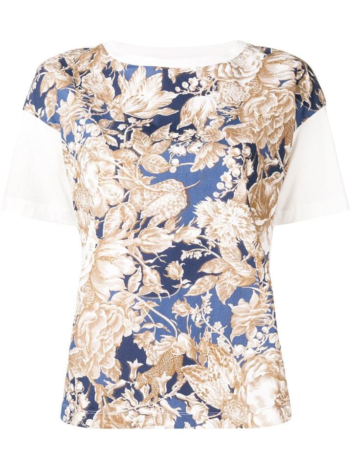 Max Mara Urano Floral Print T-shirt - White