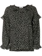 Essentiel Antwerp - Star Embroidered Blouse - Women - Polyester/spandex/elastane - 36, Black, Polyester/spandex/elastane