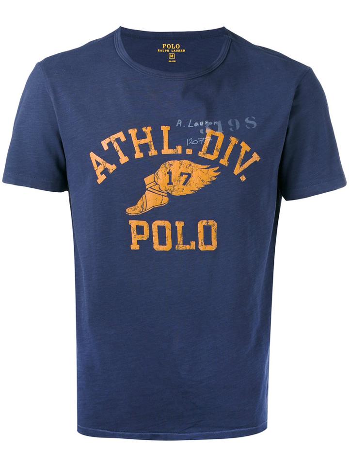 Polo Ralph Lauren - Printed Short Sleeve T-shirt - Men - Cotton - M, Blue, Cotton