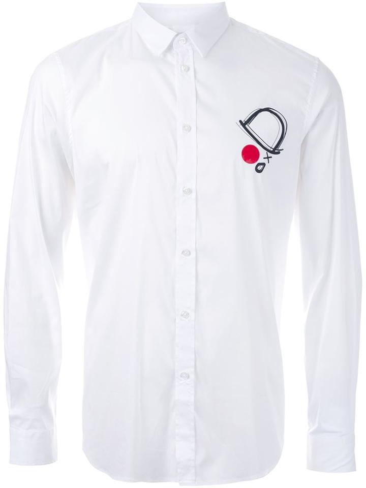 Iceberg Chest Print Detail Shirt