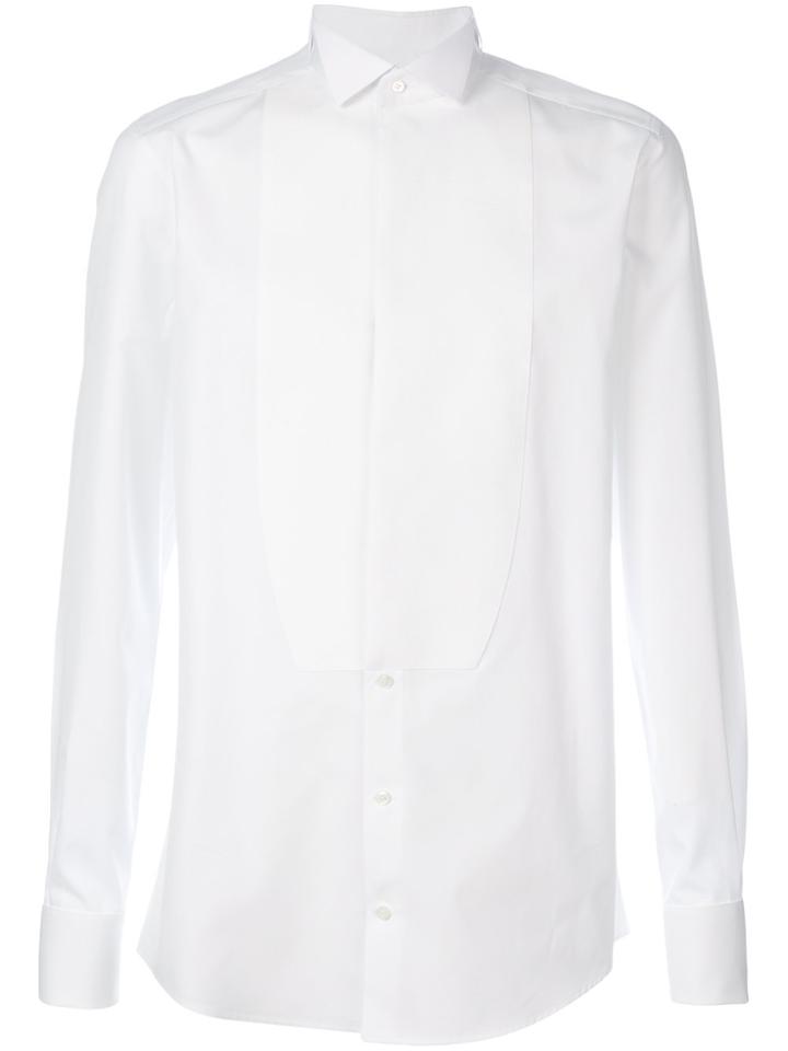 Dolce & Gabbana Plastron Shirt - White