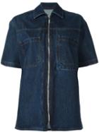 Each X Other - Zip-up Denim Shirt - Women - Cotton - M, Blue, Cotton