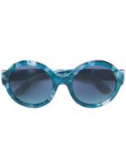 Dolce & Gabbana Eyewear Round Tinted Sunglasses - Blue