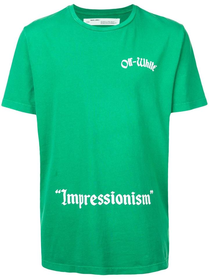Off-white Impressionism S/s T-shirt - Green