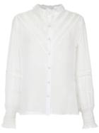 Andrea Bogosian Tulle Panels Shirt - White