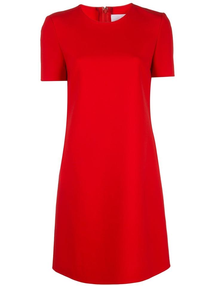 Carolina Herrera Short Shift Dress - Red