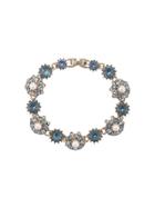 Marchesa Notte Embellished Flower Bracelet - Blue