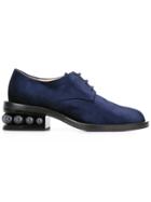 Nicholas Kirkwood 35mm Casati Pearl Derby Shoes - Blue
