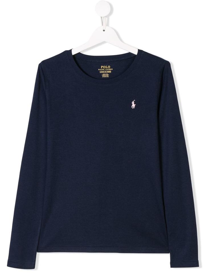 Ralph Lauren Kids Round Neck T-shirt - Blue