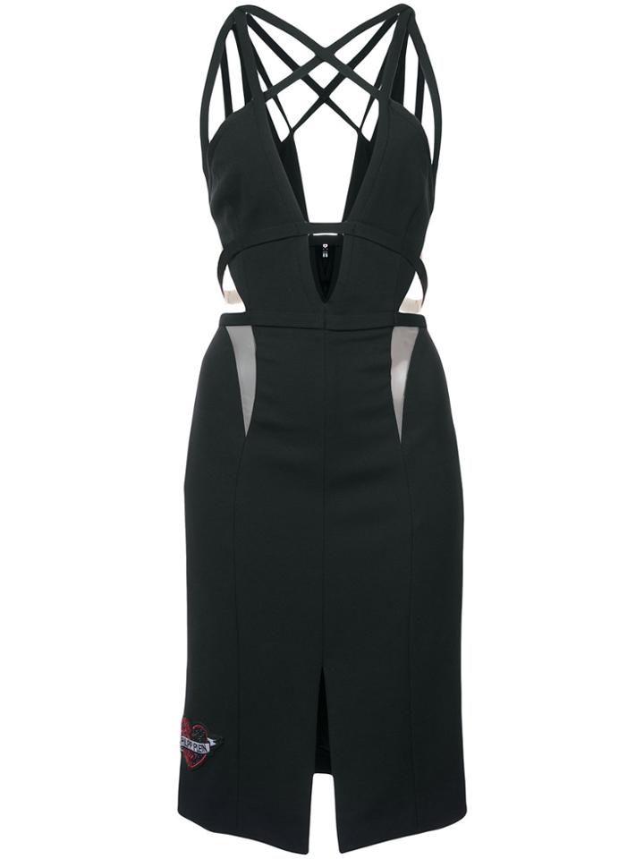 Philipp Plein Sutter Cut Out Dress - Black