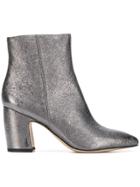 Sam Edelman Metallic Ankle Boots - Grey